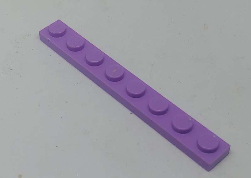 Lego (U) ~ Plate 1 x 8 ~ [LILAC]