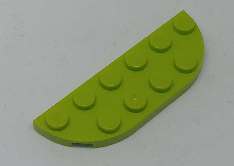 Lego (U) ~ Plate Round Corner 2 x 6 Double ~ [LIME]