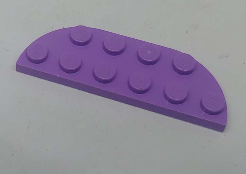 Lego (U) ~ Plate Round Corner 2 x 6 Double ~ [PURPLE]