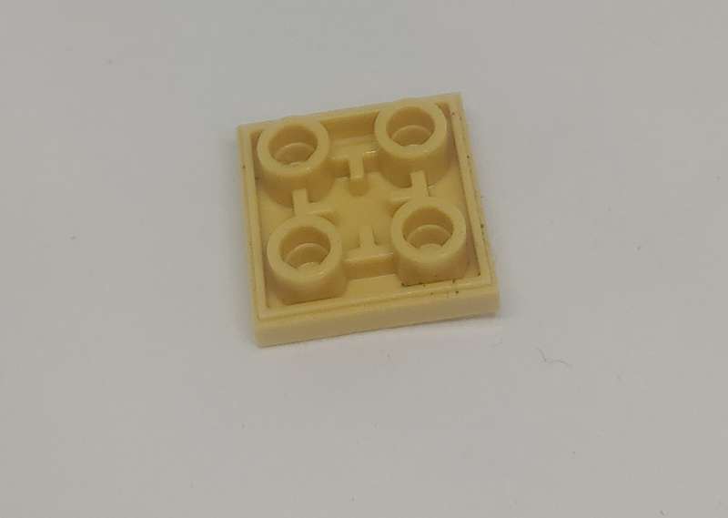 ORIGINAL NINJAGO LEGO Tile Modified 2 x 2 Inverted TAN