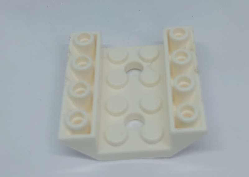 ORIGINAL NINJAGO LEGO Slope Inverted 45 4 x 4 Double with 2 Holes ~ [White]