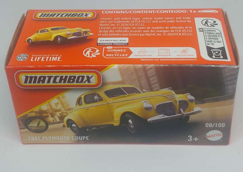 MATCHBOX 1941 PLIMOUTH COUPE MINT IN BOX