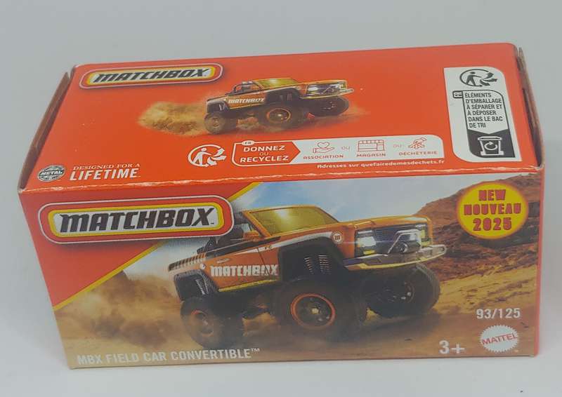 MATCHBOX MBX FIELD CAR CONVERTIBLE 1/64