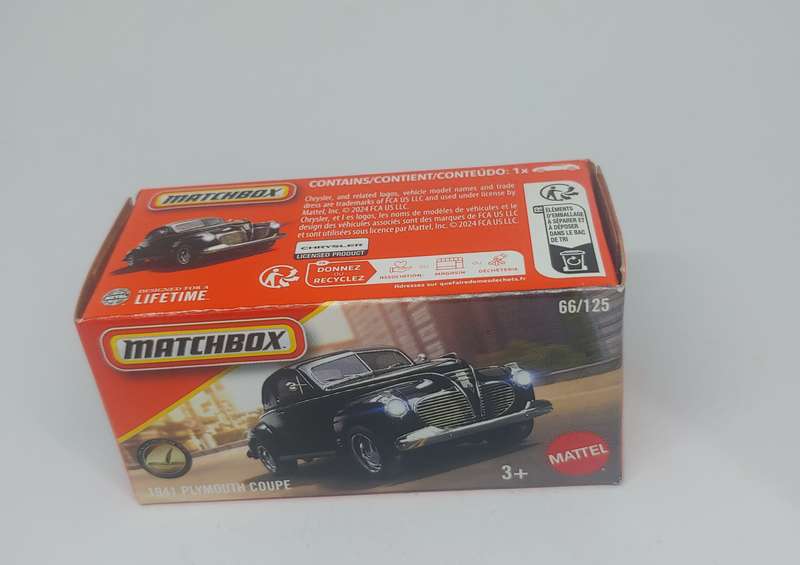 MATCHBOX 1941 PLYMOUTH COUPE 1/64 IN BOX