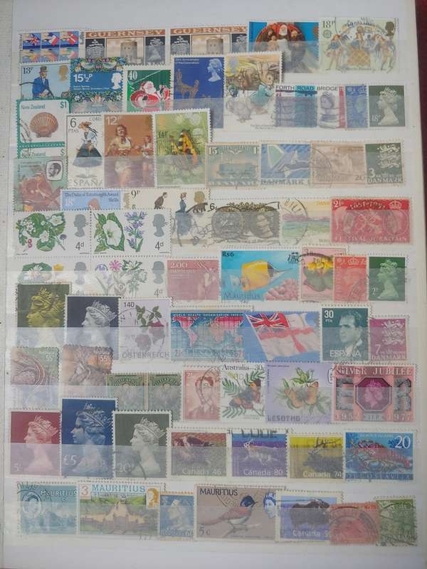 USED A4 LIGHTHOUSE STOCKBOOK LOADED WITH WORLD STAMPS 16/32 PAGES