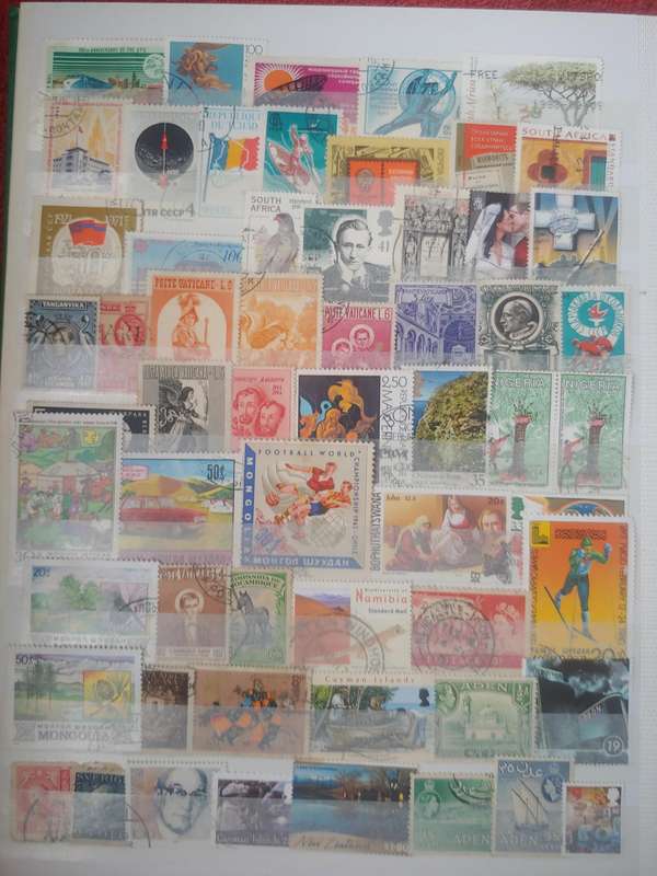 USED A4 LIGHTHOUSE STOCKBOOK LOADED WITH WORLD STAMPS 16/32 PAGES
