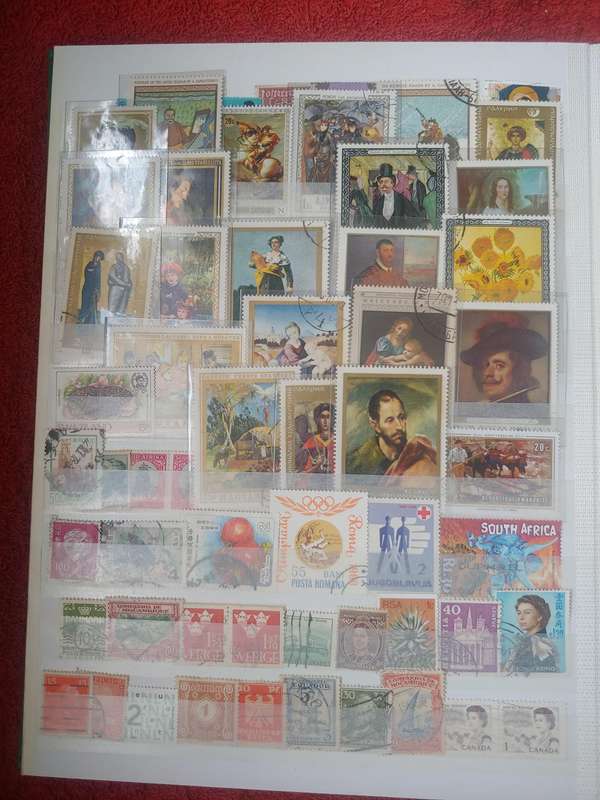 USED A4 LIGHTHOUSE STOCKBOOK LOADED WITH WORLD STAMPS 16/32 PAGES
