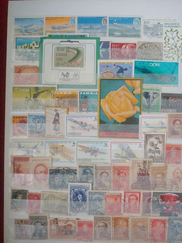 USED A4 LIGHTHOUSE STOCKBOOK LOADED WITH WORLD STAMPS 16/32 PAGES