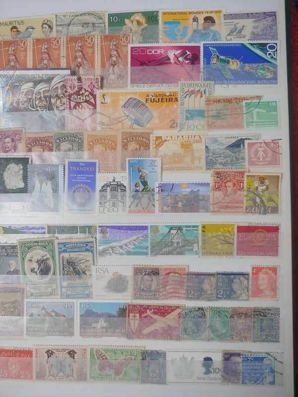 USED A4 LIGHTHOUSE STOCKBOOK LOADED WITH WORLD STAMPS 16/32 PAGES