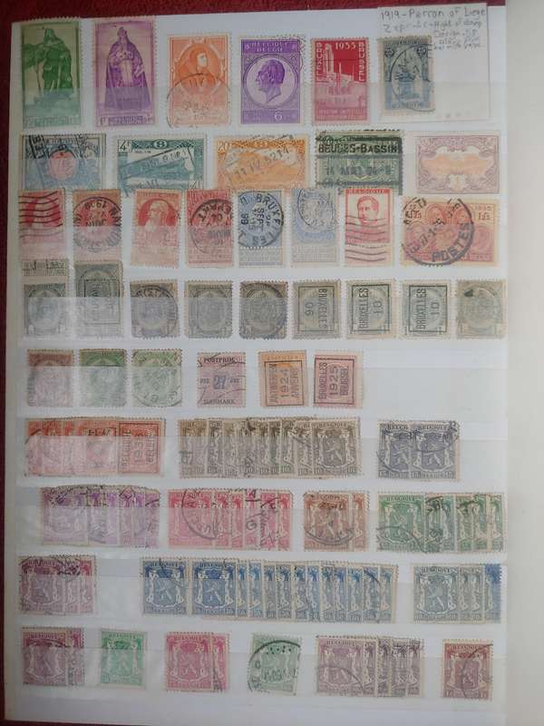 USED A4 LIGHTHOUSE STOCKBOOK LOADED WITH WORLD STAMPS 16/32 PAGES
