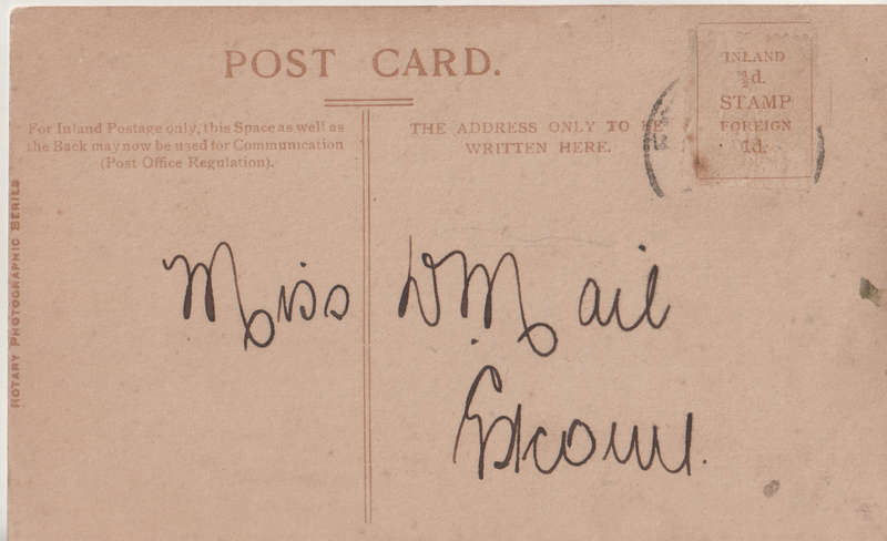 VINTAGE USED POST CARD