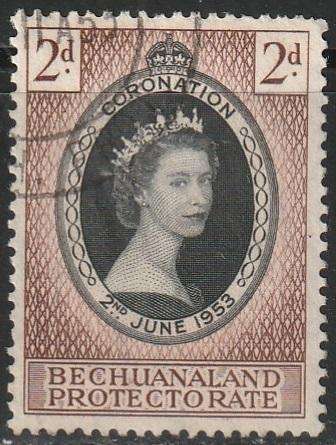 BECHUANALAND 1953 The Coronation of Queen Elizabeth II ULH SG 142