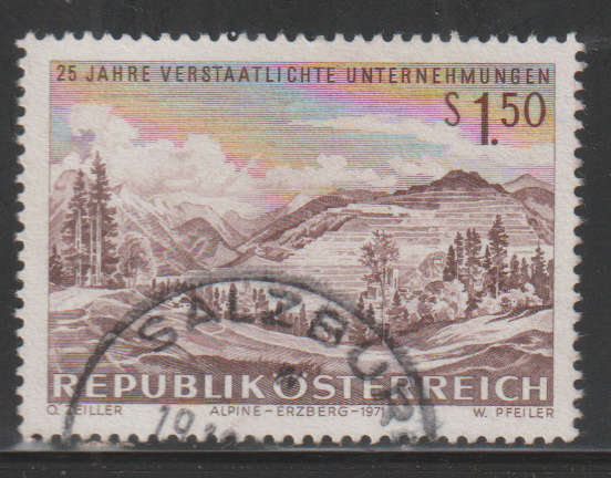 AUSTRIA 1971 The 25th Anniversary of Nationalized Enterprise UNH SG 1623