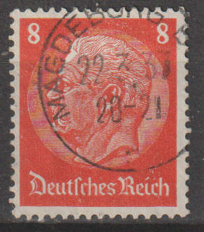 GERMAN REICH 1934 Paul von Hindenburg UNH SG 498A