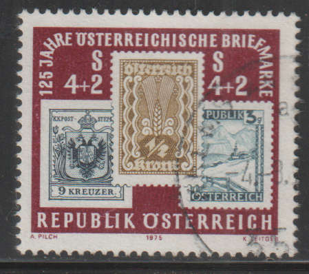 AUSTRIA 1975 The 125th Anniversary of Austrian Postage Stamps UNH SG 1752