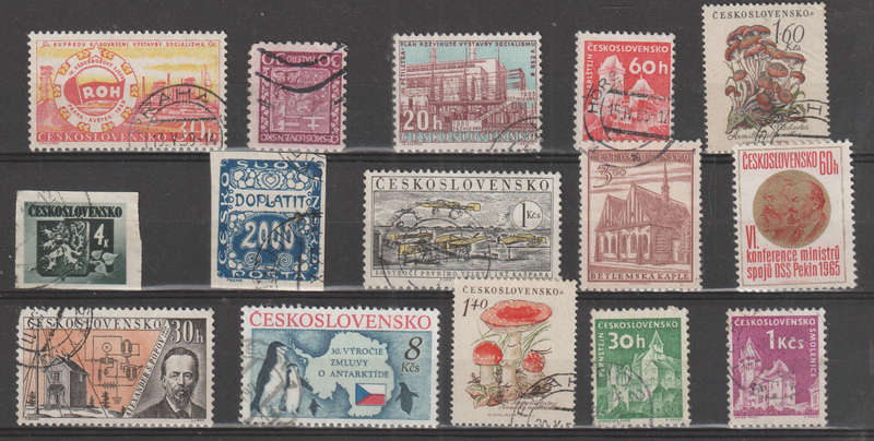 CZECHOSLOVAKIA SELECTION BID PER STAMP TO TAKE ALL