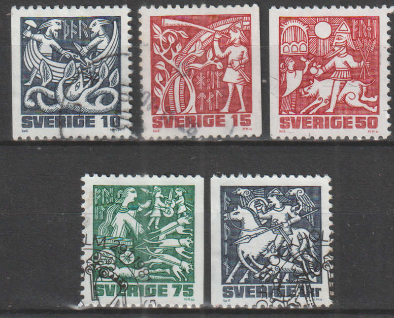 SWEDEN 1981 Ancient Nordic Mythologi ULH SG 1062-6