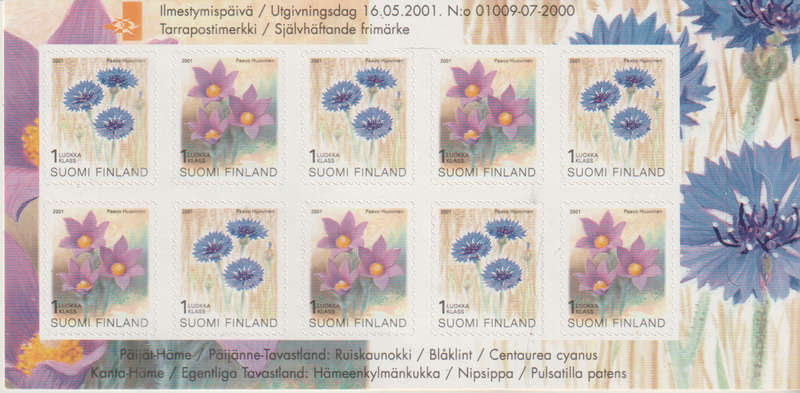 FINLAND 2001 Flower UMM SG 1637/8