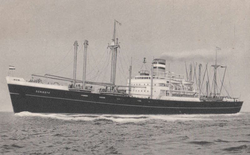 SHIPS OF THE WORLD POST CARDS SS SCHIEDYK