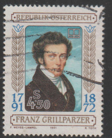 AUSTRIA 1991 The 200th Anniversary of the Birth of Franz Grillparzer UNH SG 2249