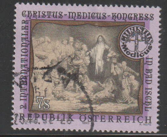 AUSTRIA 1990 The 2nd International Christus Medicus Congress in Bad Ischl UNH SG 2231