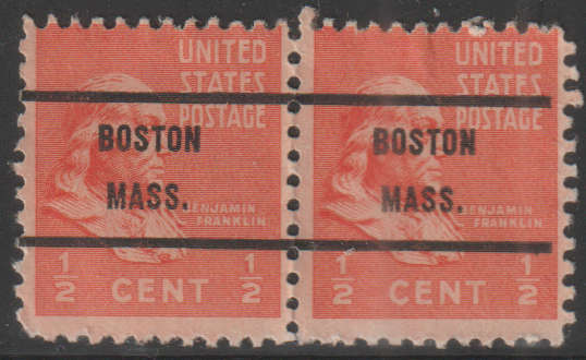 USA PRE CANCEL BOSTON MASS