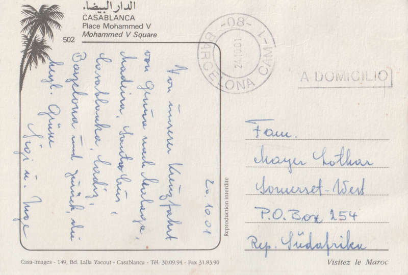 USED POST CARD