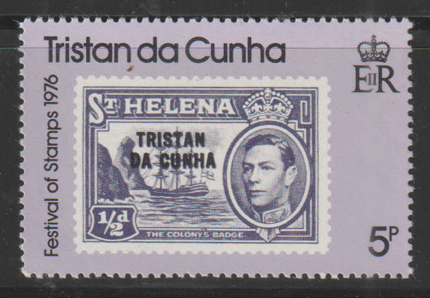 THEMATIC STAMPS ON STAMPS TRISTAN DU CUNHA UMM