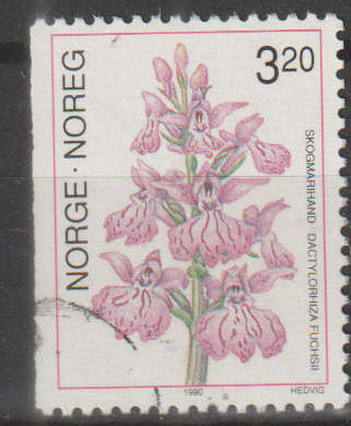 NORWAY 1990 Orchids UNH SG 1072