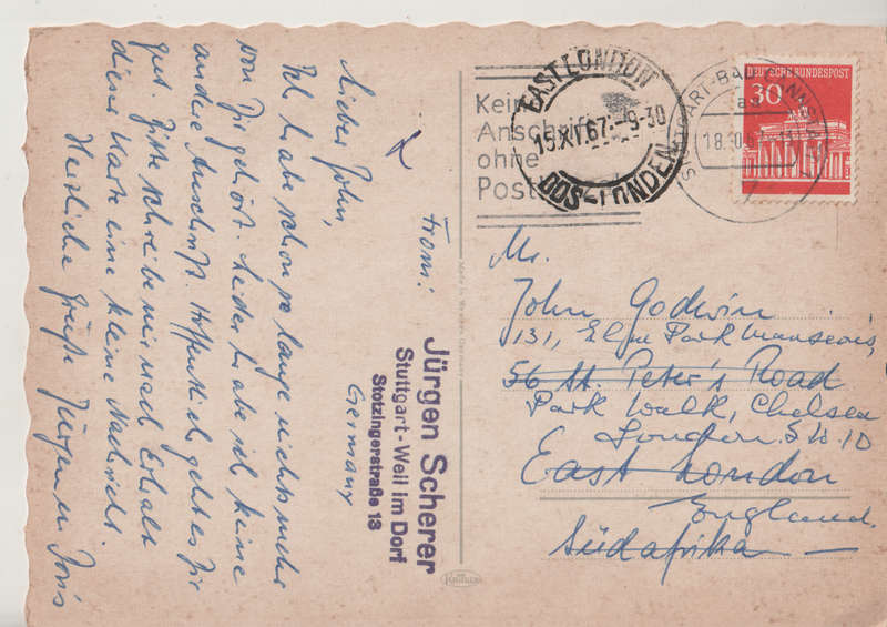 MINT POST CARD GERMANY