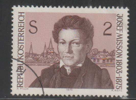 AUSTRIA 1975 The 100th Anniversary of the Death of Josef Misson UNH SG 1738