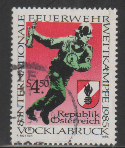 AUSTRIA 1985 The 8th International Fire Fighting Competitions UNH SG 2061