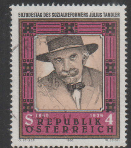 AUSTRIA 1986 The 50th Anniversary of the Death of Julius Tandler UNH SG 2101