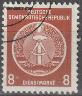 DDR 1954 Coat of Arms - Administration Post ULH SG EO187