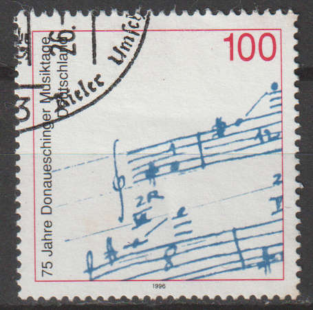 GERMANY 1996 The 75th Anniversary of the Donaueschinger Festival ULH SG 2741