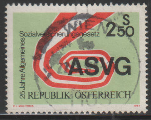 AUSTRIA 1981 The 25th Anniversary of ASVG UNH SG 1892