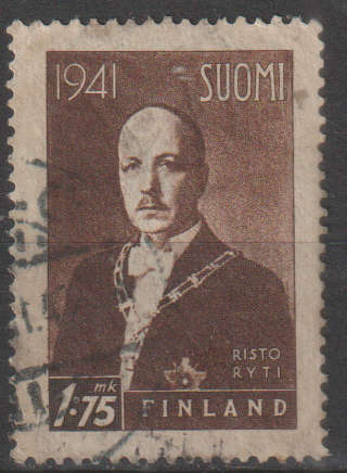 FINLAND 1941 President Ryti ULH  SG 353