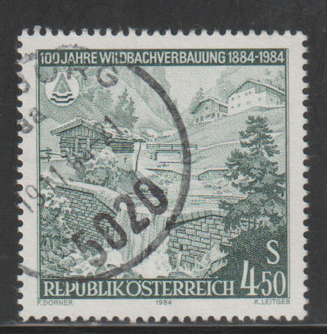 AUSTRIA 1984 The 100th Anniversary of Flash Flood Control Works in Austria UNH SG 2023