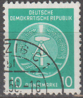 DDR 1954 Coat of Arms - Administration Post ULH SG EO188