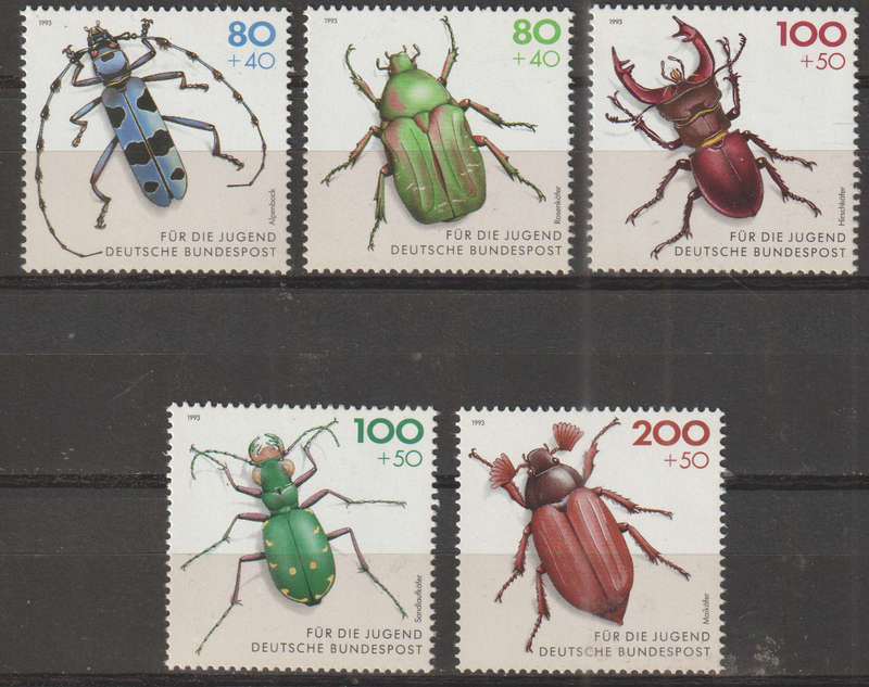 GERMANY 1993 Youth Hostel - Insects UMM SG 2511-5