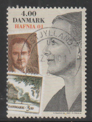 DENMARK 2001 Stamp Exhibition "HAFNIA 01" ULH SG 1244