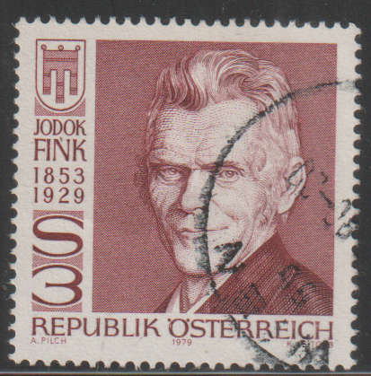 AUSTRIA 1979 The 50th Anniversary of the Death of Jodok Fink UNH SG 1844