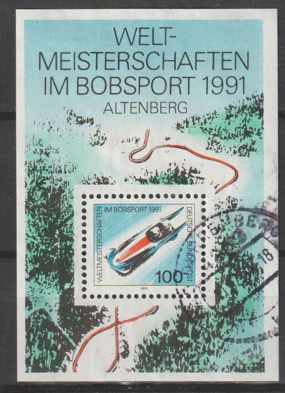 GERMANY 1991 World Bobsleigh Track Championship, Altenberg ULH SG 2344