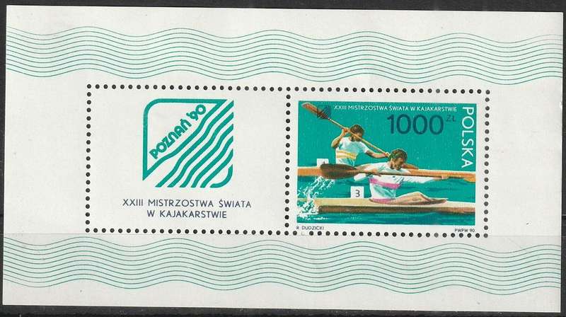 POLAND 1990 The 23rd World Championship Canoeing in Poznan UMM SG 3306