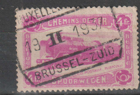 THEMATIC RAIL PARCEL STAMPS BELGIUM ULH