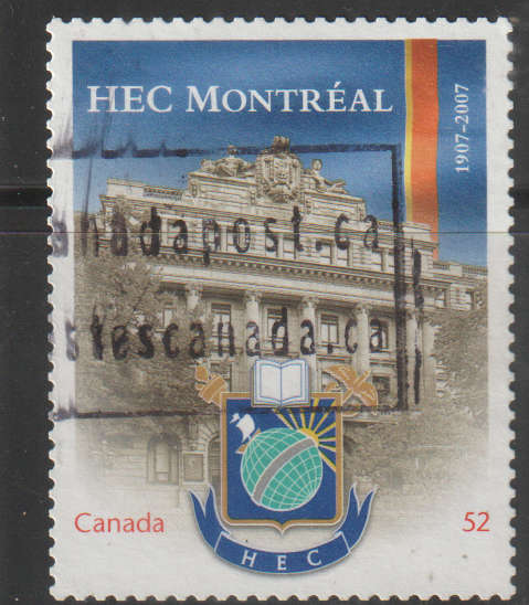 CANADA  2007 The 100th Anniversary of HEC Montreal ULH SG 2487