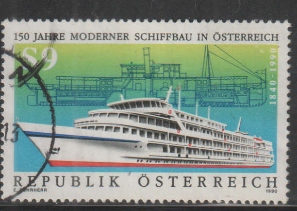 AUSTRIA 1990 The 150th Anniversary of Modern Shipbuilding in Austria UNH SG 2236