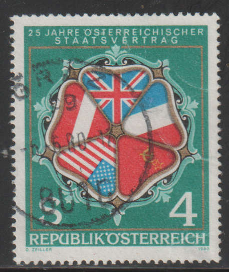AUSTRIA 1980 The 25th Anniversary of the Austrian State Treaty UNH SG 1871