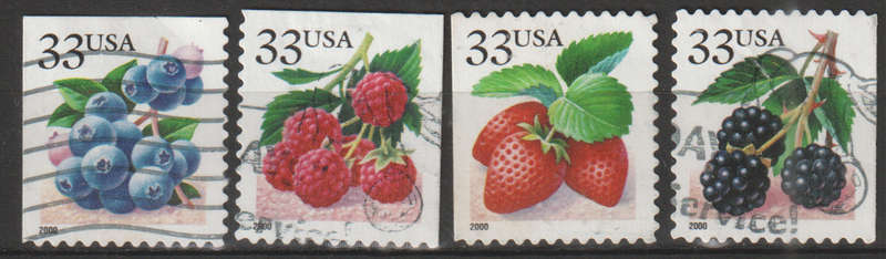 USA  1999 Fruits ULH SG 3579-82