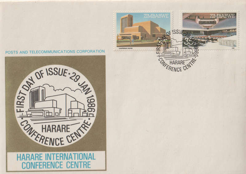 ZIMBABWE FDC 1986 Harare International Conference Center